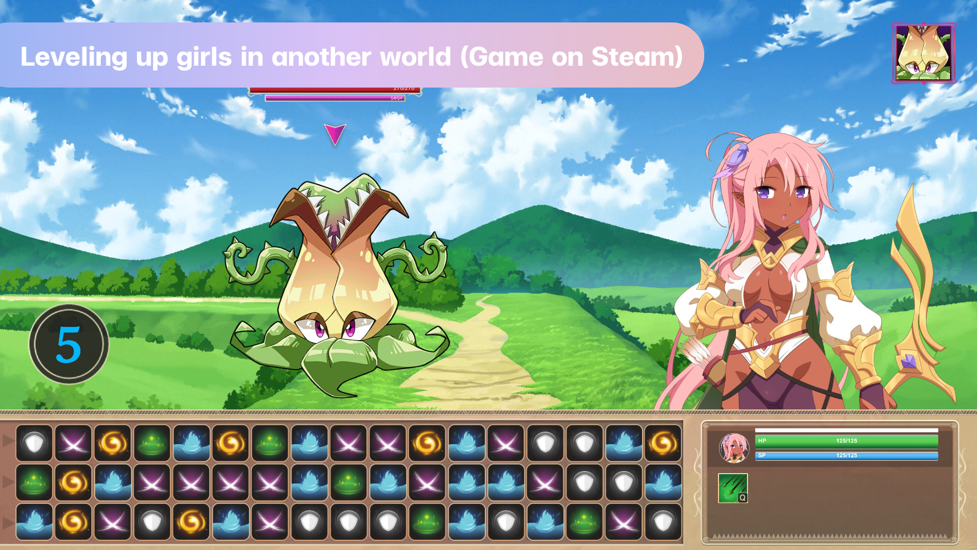 <p>Leveling up girls in another world (Game on Steam)</p>